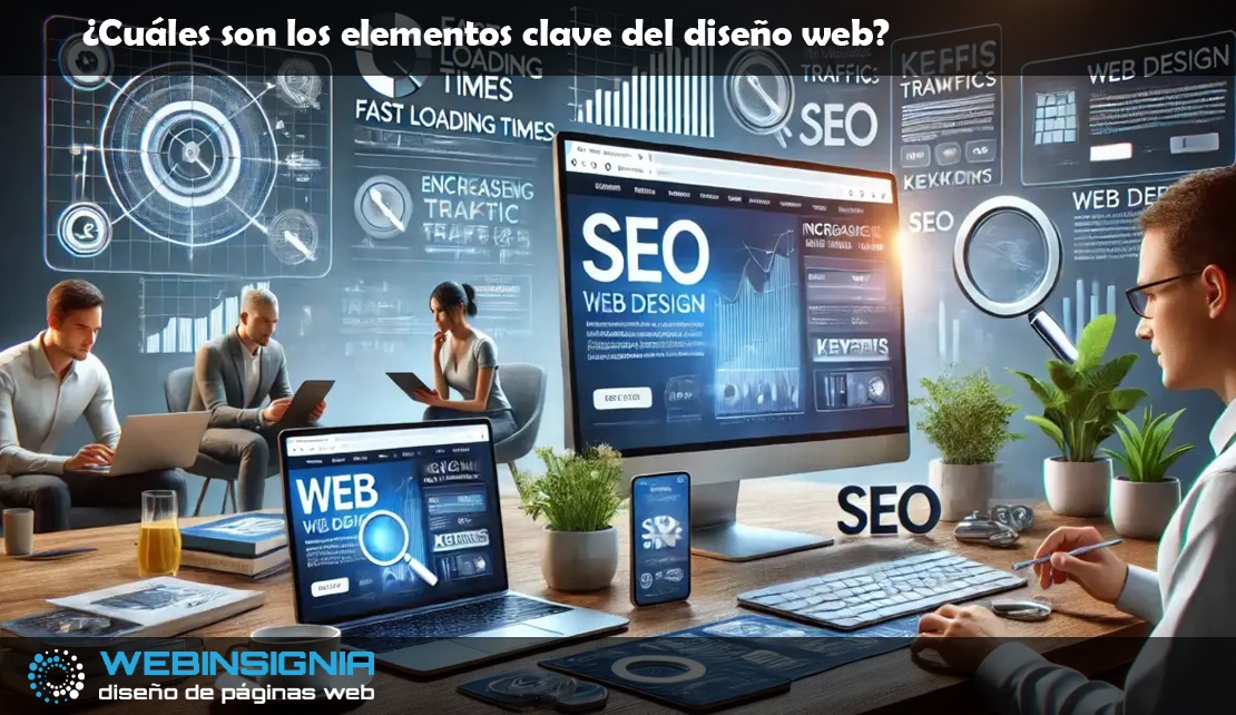 ¿Cuáles son los elementos clave del diseño web?